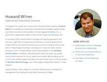 Tablet Screenshot of howardwilner.com